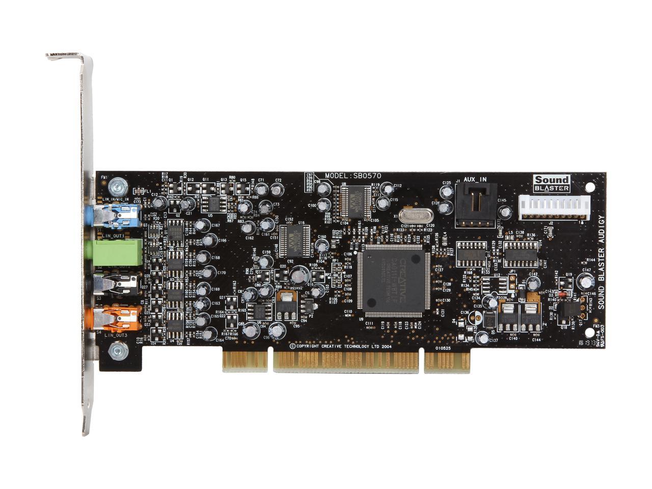 Creative Sound Blaster Audigy SE 7.1 Channels 24-bit 96KHz PCI Interface Sound Card