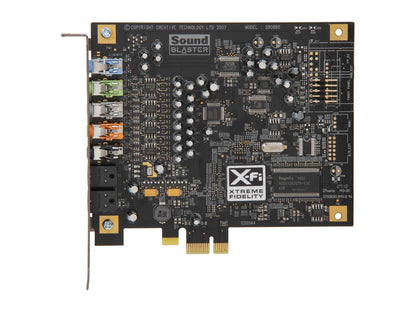 Creative 70SB088000004-8 7.1 Channels 24-bit 96KHz PCI Express 1x Interface Sound Blaster X-Fi Titanium Sound Card