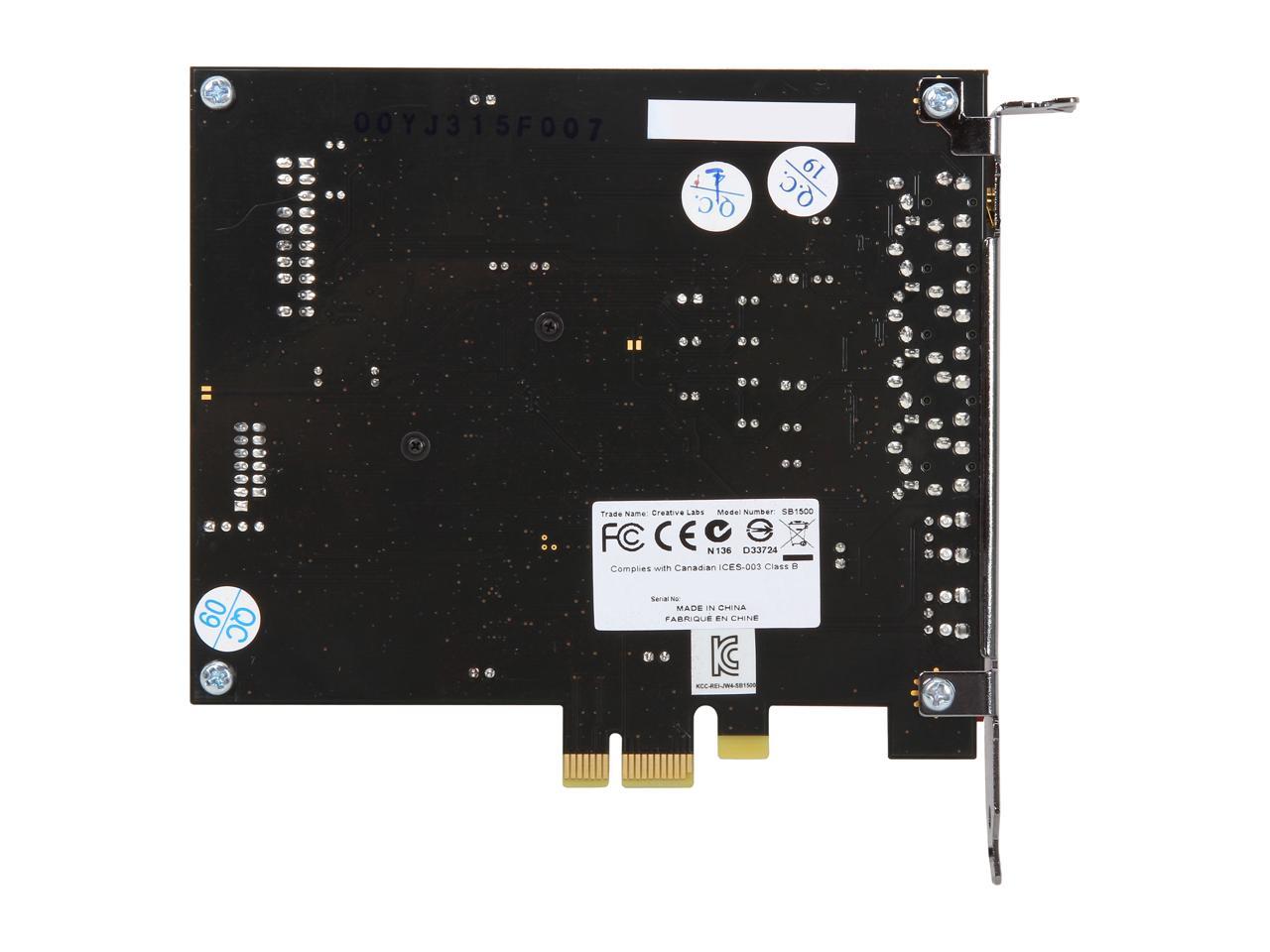 Creative Sound Blaster Z PCIe 116dB SNR Gaming Sound Card with 600 ohm Headphone Amp and Beamforming Microphone