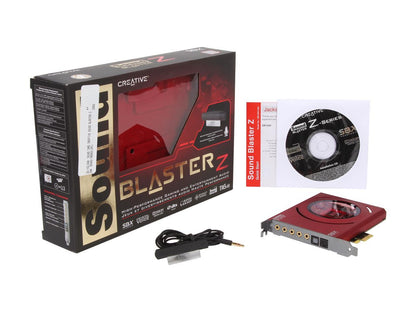 Creative Sound Blaster Z PCIe 116dB SNR Gaming Sound Card with 600 ohm Headphone Amp and Beamforming Microphone