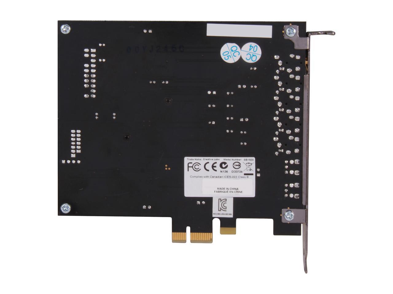 Creative Sound Blaster Zx 116dB PCIe Gaming Sound Card with 600 ohm Headphone Amp and Desktop Audio Control Module