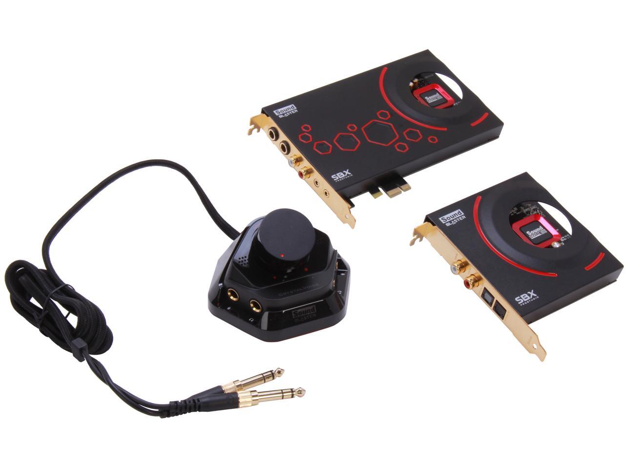 Creative Sound Blaster ZxR PCIe 124dB SNR Sound Card with 600ohm Headphone Amp and Desktop Audio Control Module