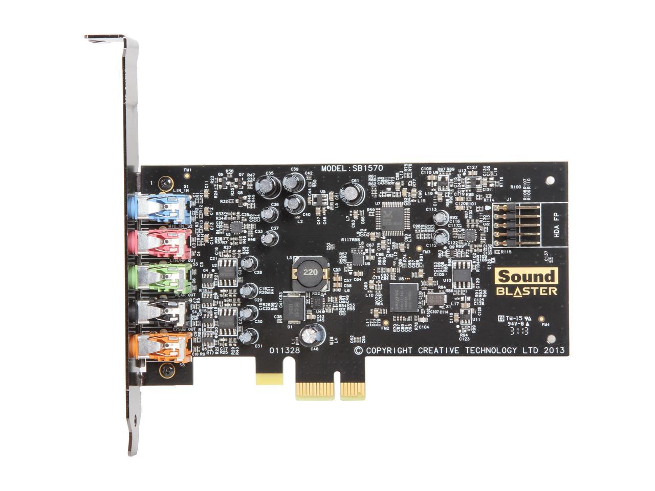 Creative Sound Blaster Audigy FX 5.1 PCIe Sound Card with 600 ohm Headphone Amp