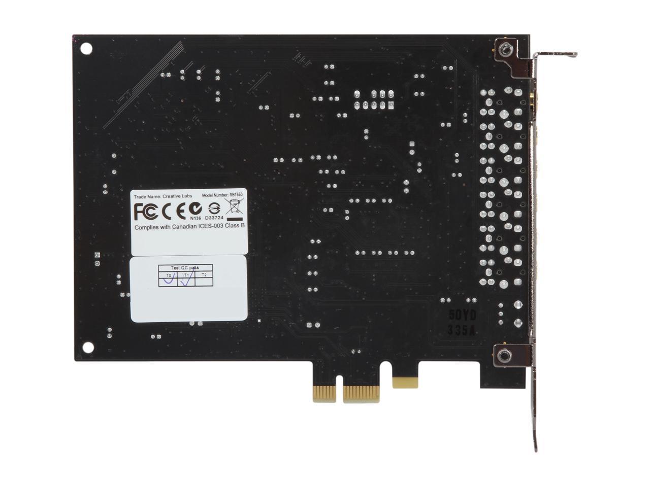 Creative Sound Blaster Audigy RX 7.1 PCIe Sound Card with 600 ohm Headphone Amp