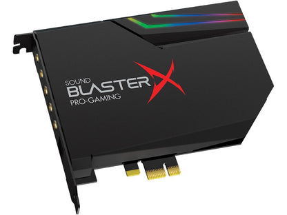 Creative Sound BlasterX AE-5 RGB 5.1 Discrete / 7.1 Virtual Surround Pro Gaming PCIe Sound Card