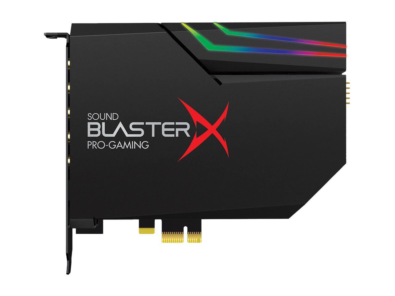 Creative Sound BlasterX AE-5 RGB 5.1 Discrete / 7.1 Virtual Surround Pro Gaming PCIe Sound Card