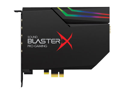 Creative Sound BlasterX AE-5 RGB 5.1 Discrete / 7.1 Virtual Surround Pro Gaming PCIe Sound Card