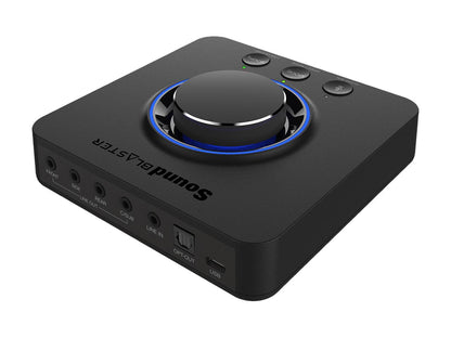 Creative Sound Blaster X3 7.1 Channels 32-bit 192KHz USB Type-C Interface Hi-Res External USB DAC and Amp Sound Card with Super X-Fi for PC and Mac