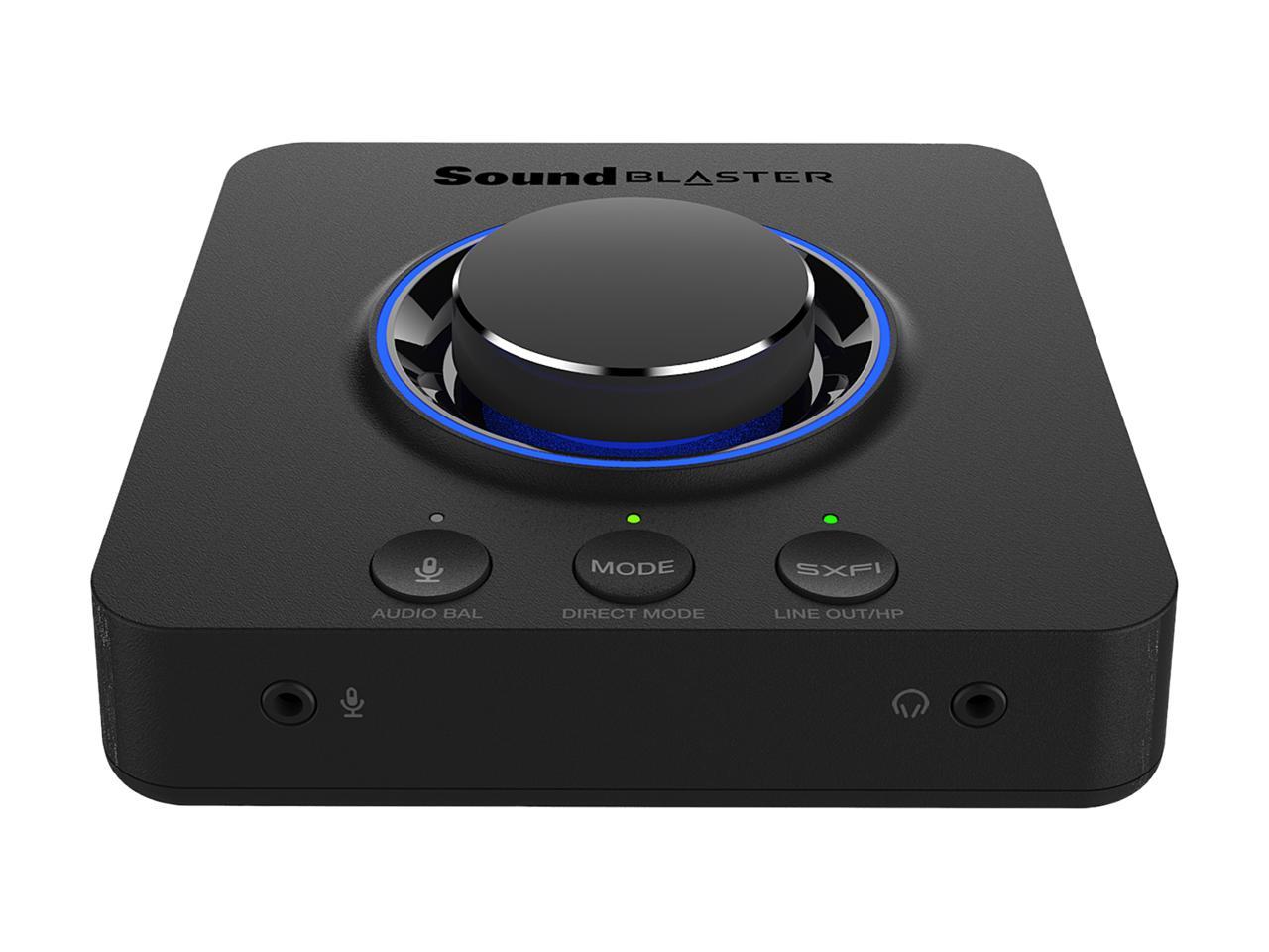 Creative Sound Blaster X3 7.1 Channels 32-bit 192KHz USB Type-C Interface Hi-Res External USB DAC and Amp Sound Card with Super X-Fi for PC and Mac