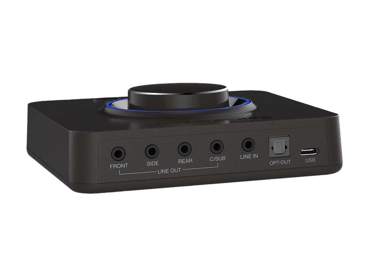 Creative Sound Blaster X3 7.1 Channels 32-bit 192KHz USB Type-C Interface Hi-Res External USB DAC and Amp Sound Card with Super X-Fi for PC and Mac