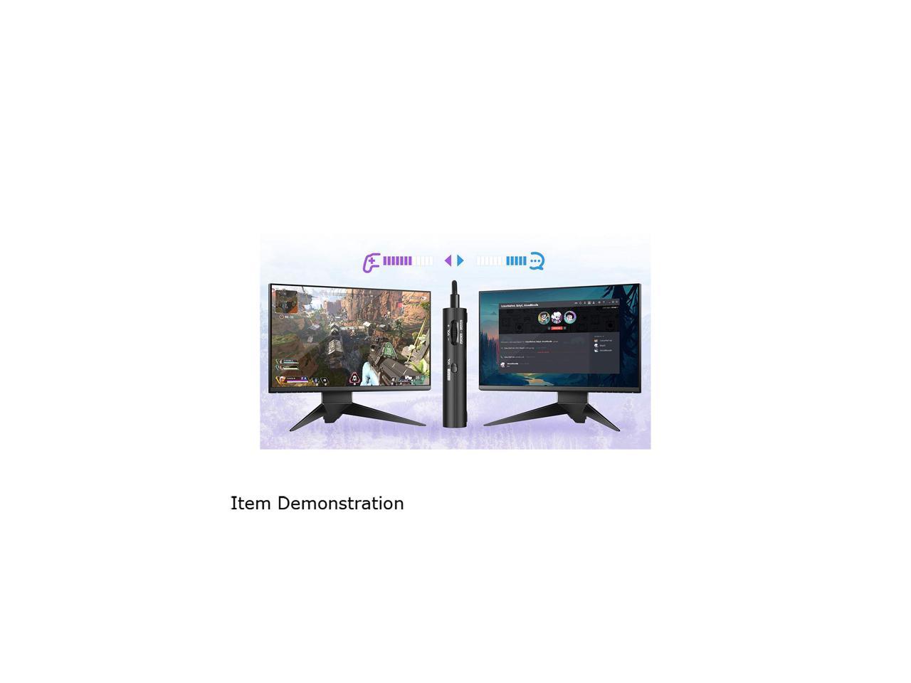 Creative Sound Blaster G3 16-bit/24-bit 96KHz USB Interface Portable External Console Gaming USB-C DAC Amp for PlayStation 4, Nintendo Switch, PC, and Mac