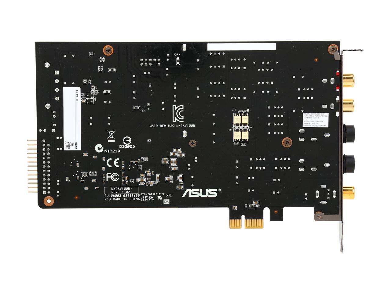 ASUS ESSENCE STX II 24-bit 192KHz PCI Express x1 Interface Hi-Fi Quality Sound Card