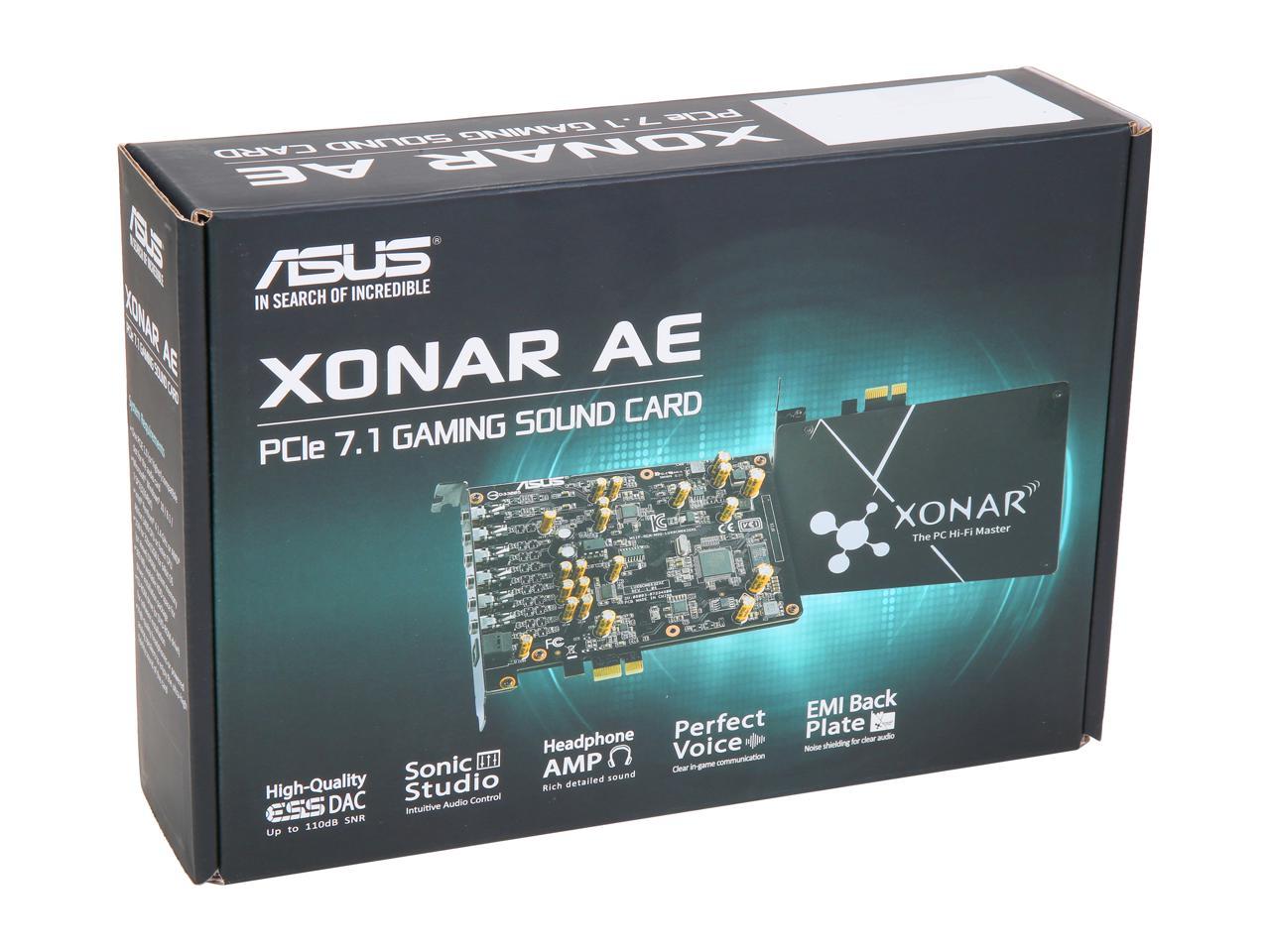ASUS Xonar AE 7.1 Channels PCI Express Interface Sound Card