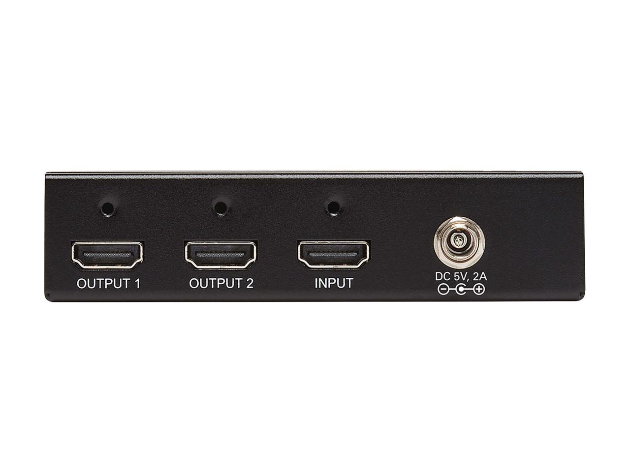 Tripp Lite B118-002-HDR 2-Port HDMI 2.0 Splitter with Multi-Resolution Support
