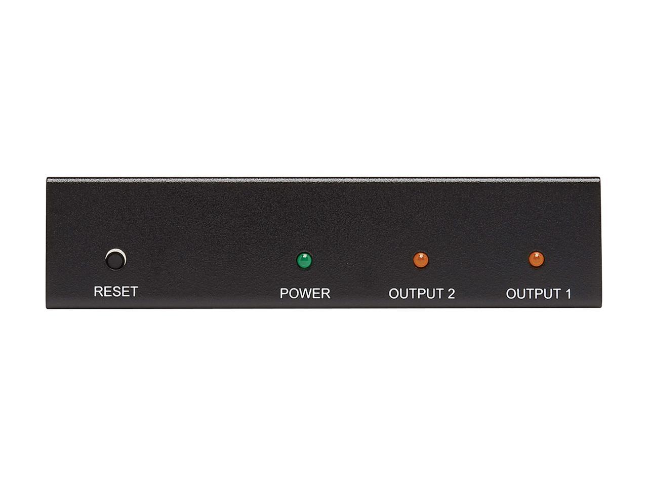 Tripp Lite B118-002-HDR 2-Port HDMI 2.0 Splitter with Multi-Resolution Support