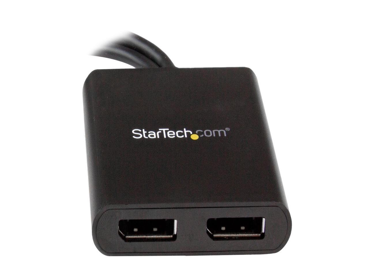 StarTech.com MSTDP122DP DisplayPort to DisplayPort Multi Monitor Splitter - 2-Port MST Hub - DP 1.2 to 2x DP MST Hub