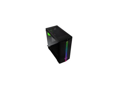 BitFenix Saber Case BFC-SBR-300-KKGSK-RP, ATX/Micro ATX/Mini ITX Form Factor, Tempered Glass Side Panel, Addressable RGB/ Aluminum Front Panel, AURA SYNC/Mystic Light/RGB Fusion Compatible