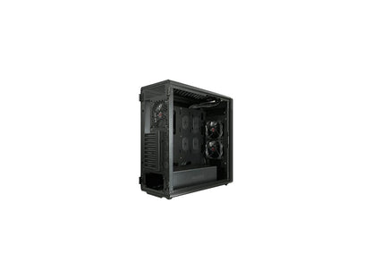RAIJINTEK ASTERION PLUS BLACK, an Alu. E-ATX Case, 4xUSB 3.0, 3x12025 LED Fan Pre-installed, Supports 340mm VGA Card, 180mm height CPU Cooler, ATX/EPS PSU, Slim DVD Drive Bay, Side-opening Window