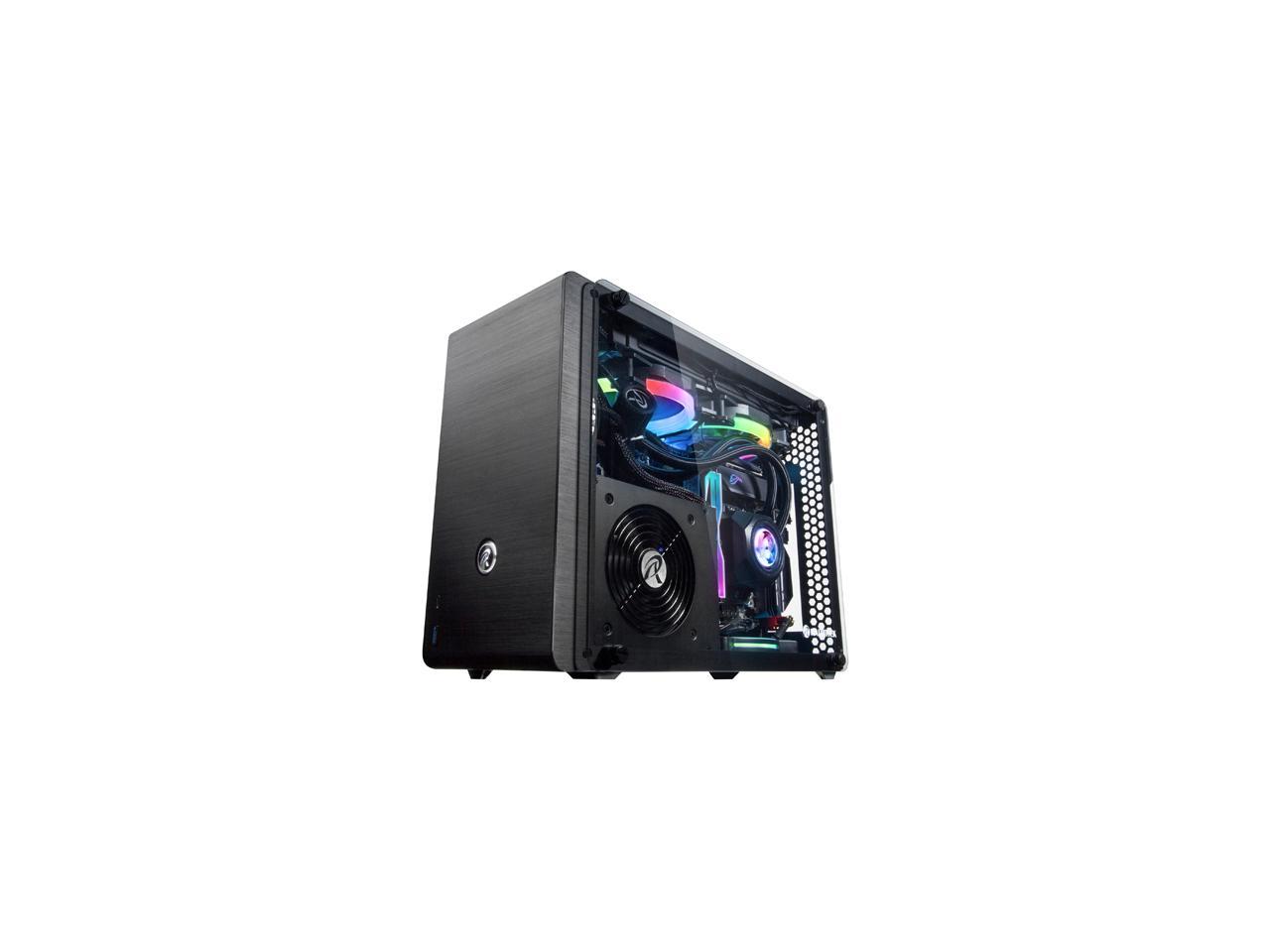 RAIJINTEK OPHION EVO, a SFF Case (Mini-TX) w/ Tempered Glass, Max. 330mm VGA Card, ATX PSU , TYPE-C Hub, Riser Card, 3x2.5" HDD, Magnetic Design Dust Filter, 240 AIO Water Cooling Option On Top
