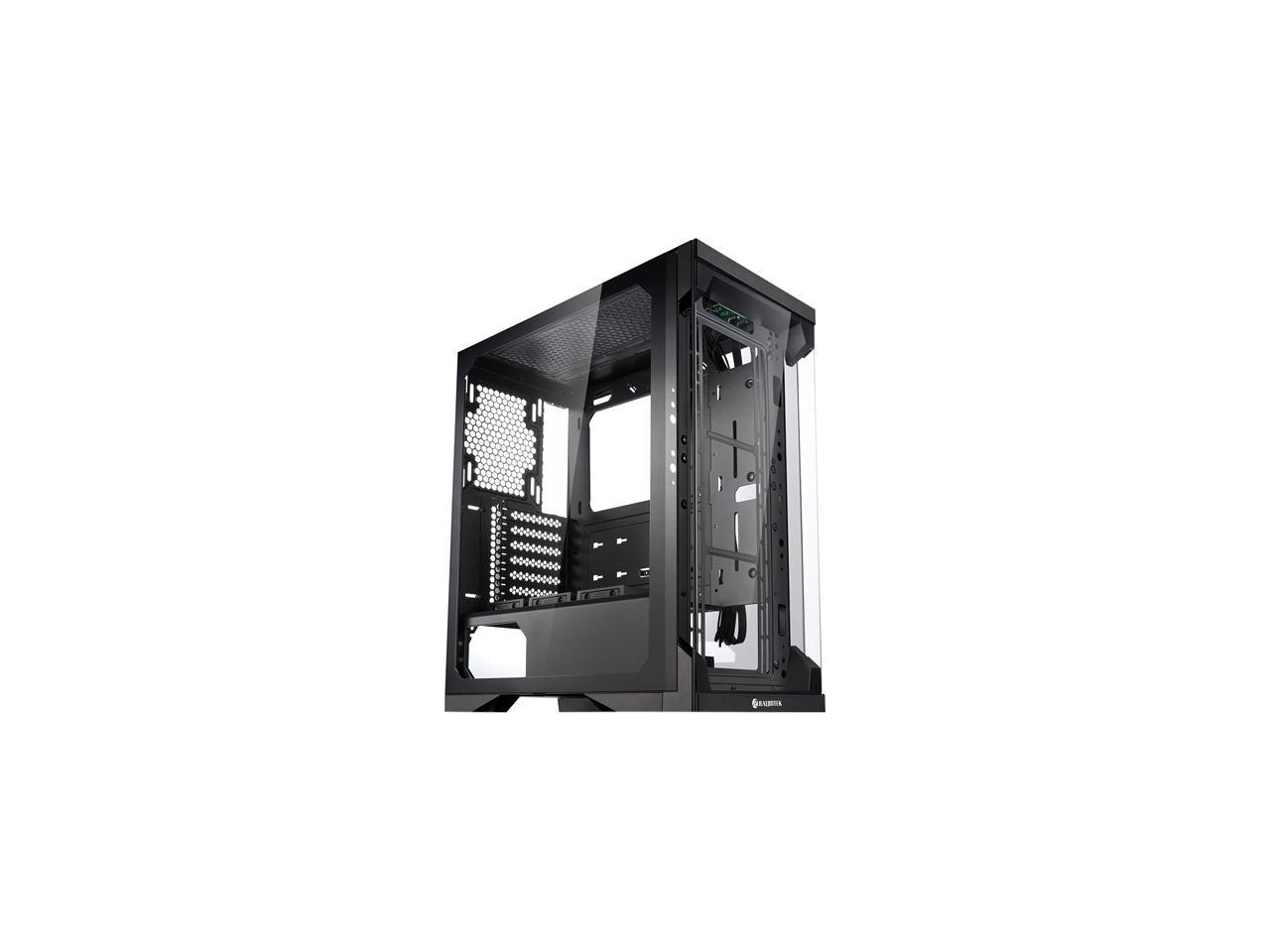 RAIJINTEK SILENOS, an ATX Tower Designed to Install High Air Flow 200mm Fans and a Clean Transparent Front and Side Tempered glass (4.0mm), Supports VGA length up to 320mm, 2x3.5 HDDs & 6x2.5 HDD/SSDs