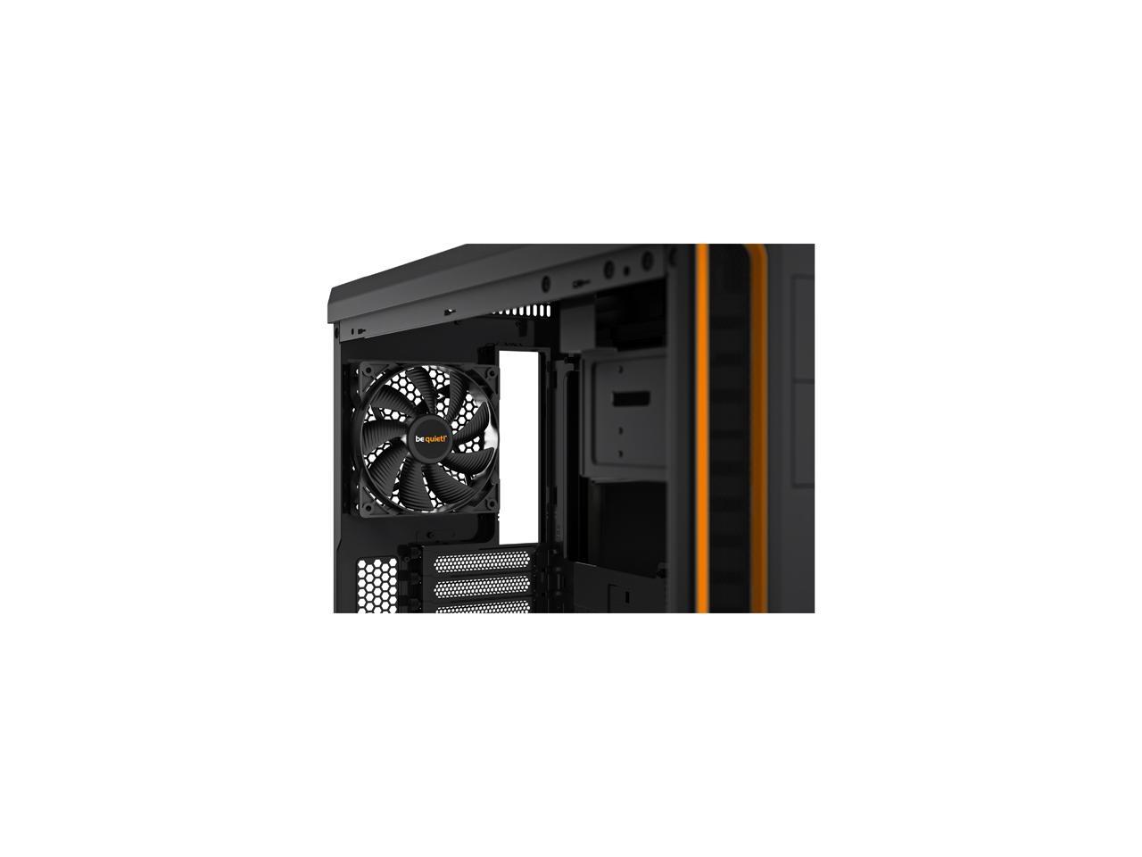 be quiet! PURE BASE 600 WINDOW Black/Orange