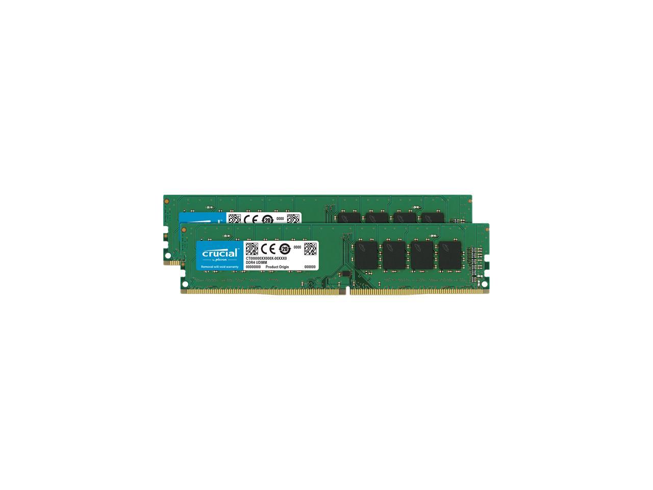 Crucial 16GB (2 x 8GB) 288-Pin DDR4 SDRAM DDR4 2400 (PC4 19200) Desktop Memory Model CT2K8G4DFD824A
