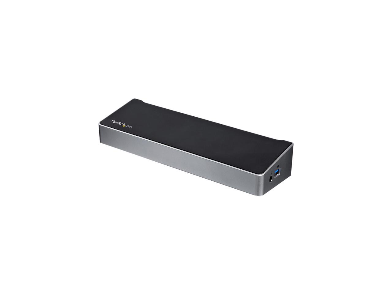 StarTech.com USB3DOCKH2DP Triple Monitor USB 3.0 Docking Station - 2 x DP / 1 x HDMI / 5 x USB 3.0 / 4K / Laptop Dock / USB 3.0 Dock - Mac & Windows