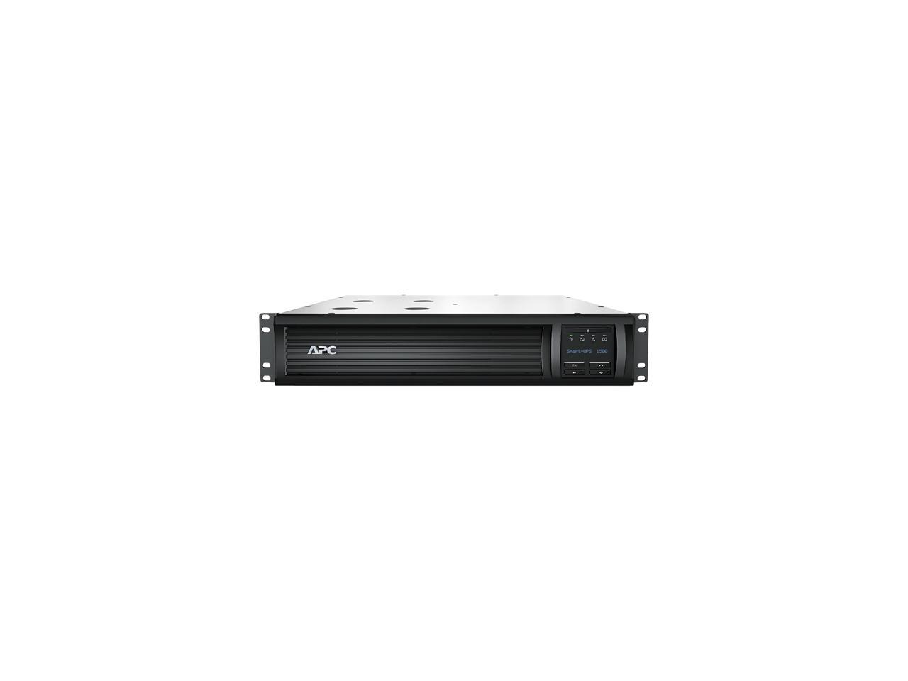 APC SMT1500RM2UNC Smart-UPS 1500VA LCD RM 2U 120V with Network Card