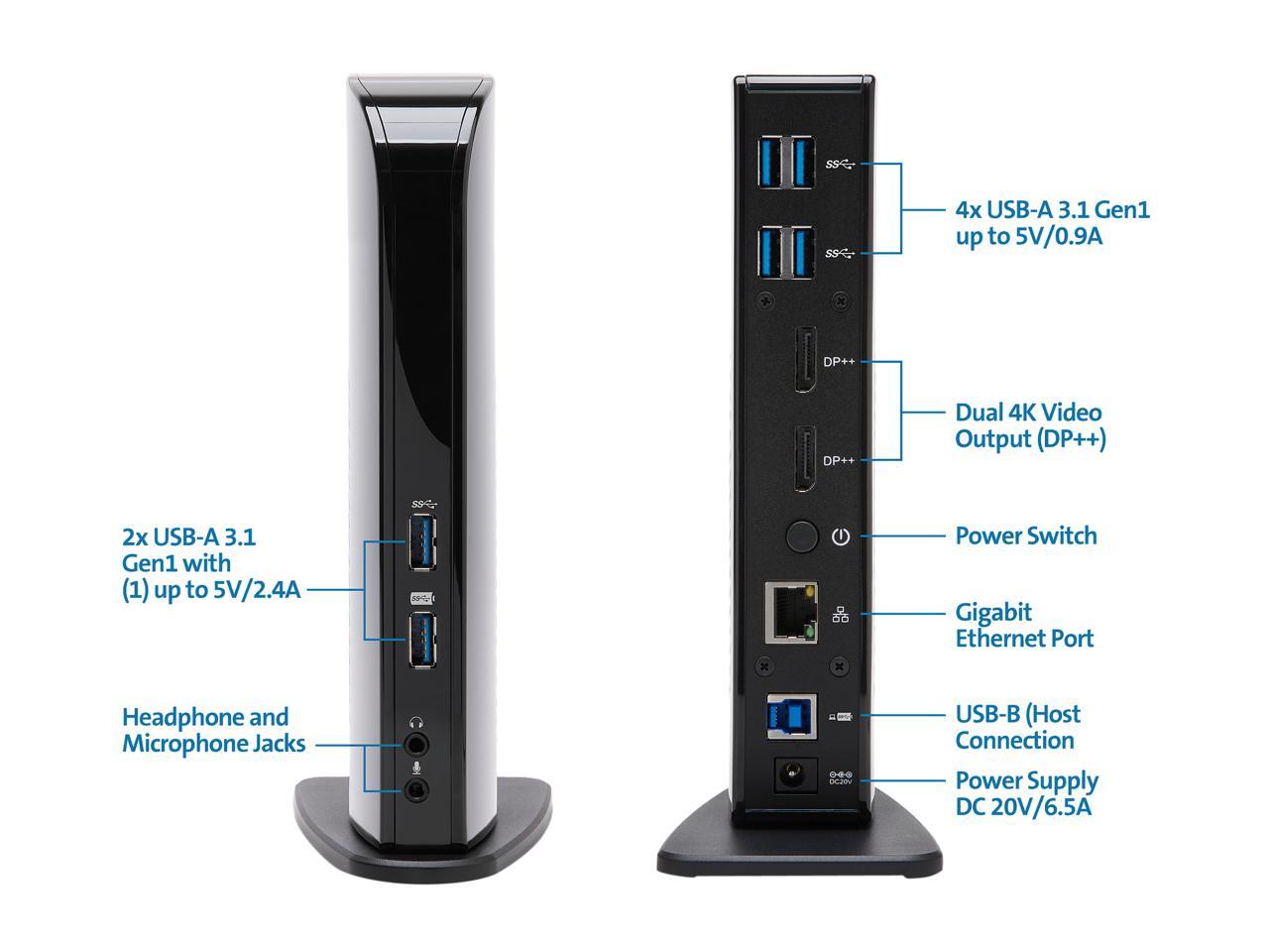 SD4100v 5Gbps USB 3.0 Dual 4K Docking Station - DP++/DP++ - Win/Mac/Chrome (3m Cable Included)