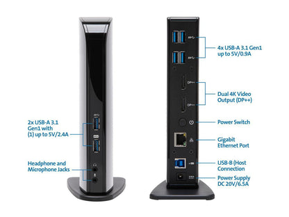 SD4100v 5Gbps USB 3.0 Dual 4K Docking Station - DP++/DP++ - Win/Mac/Chrome (3m Cable Included)
