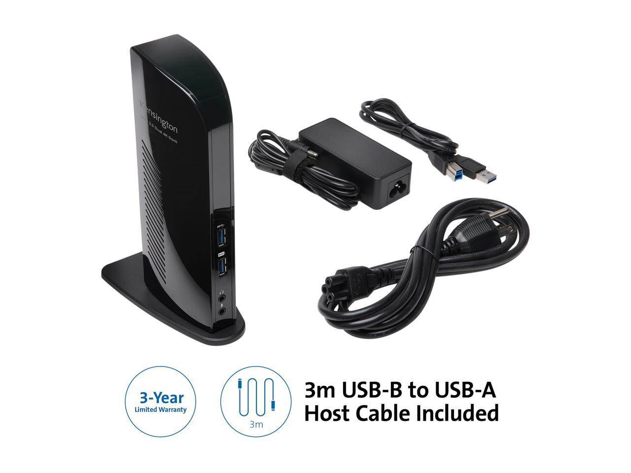 SD4100v 5Gbps USB 3.0 Dual 4K Docking Station - DP++/DP++ - Win/Mac/Chrome (3m Cable Included)