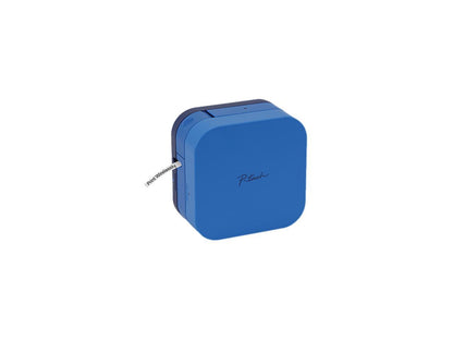 Brother P-touch CUBE PT-P300BTBU Smartphone Dedicated Label Maker, Bluetooth, Thermal Transfer, 180 dpi, 20mm./sec, Up to 2 Print Lines, Manual Cutter - Blue