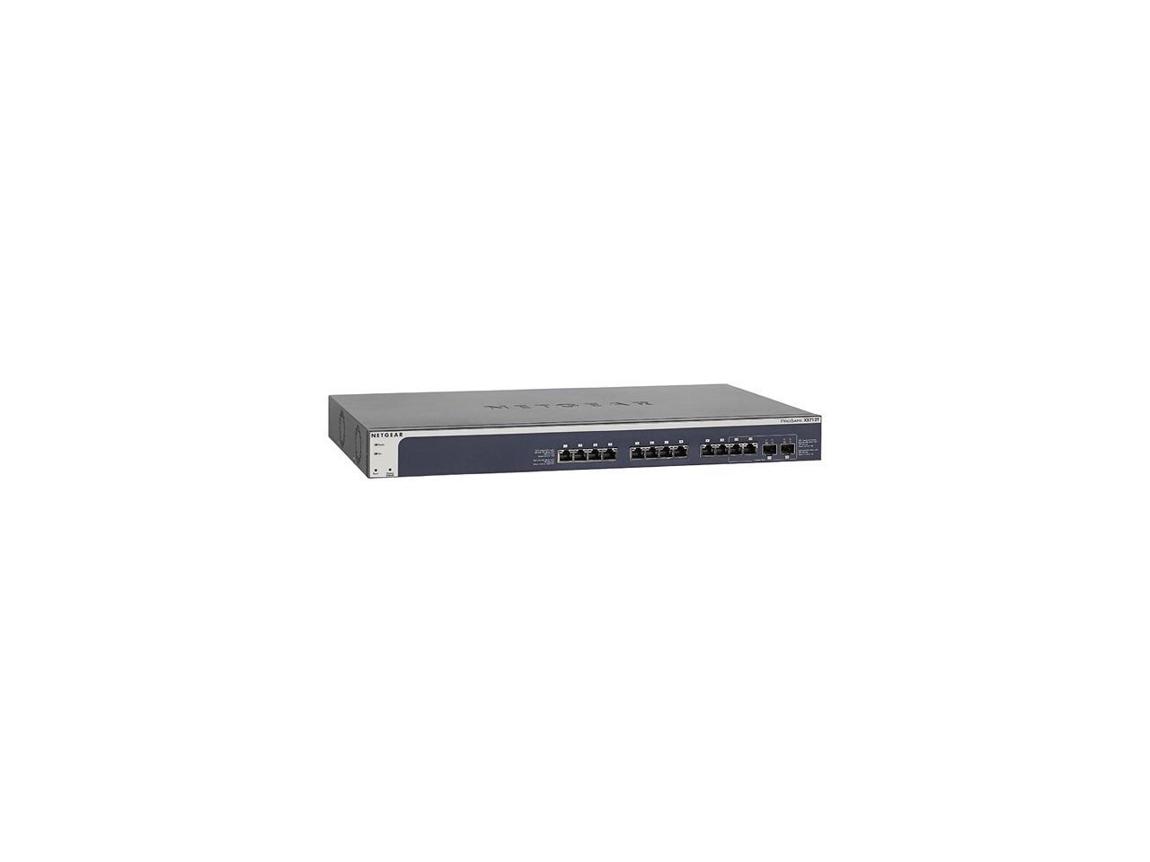 NETGEAR 12-port 10Gig Gigabit Ethernet Smart Managed Pro Switch, L2+/Layer 3 Lite, 10 SFP+, ProSAFE Lifetime Protection (XS712Tv2)