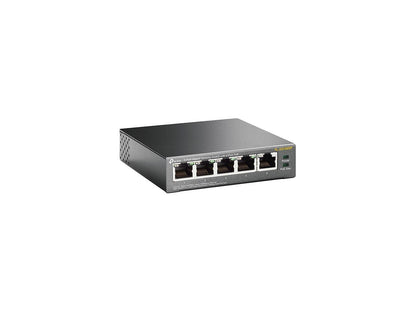 TP-Link 5 Port Gigabit PoE Switch | 4 Port PoE 56W | 802.3af Compliant | Shielded Ports | Traffic Optimization | Plug and Play | Sturdy Metal (TL-SG1005P)