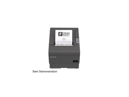 Epson TM-T88V 3" Single-station Thermal Receipt Printer, USB, Ethernet, Dark Gray - C31CA85656