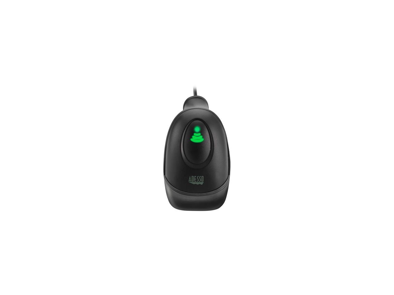 Adesso NuScan 2500TU Heavy Duty Long Range Handheld 1D/2D Barcode Scanner, USB, Spill Resistant, Antimicrobial, Drop Protection - NUSCAN2500TU