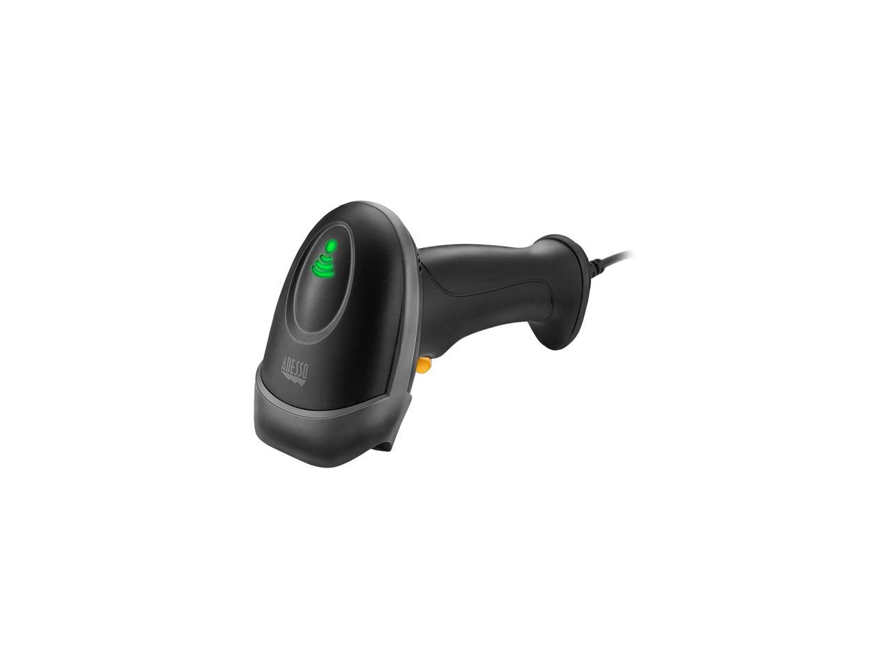 Adesso NuScan 2500TU Heavy Duty Long Range Handheld 1D/2D Barcode Scanner, USB, Spill Resistant, Antimicrobial, Drop Protection - NUSCAN2500TU