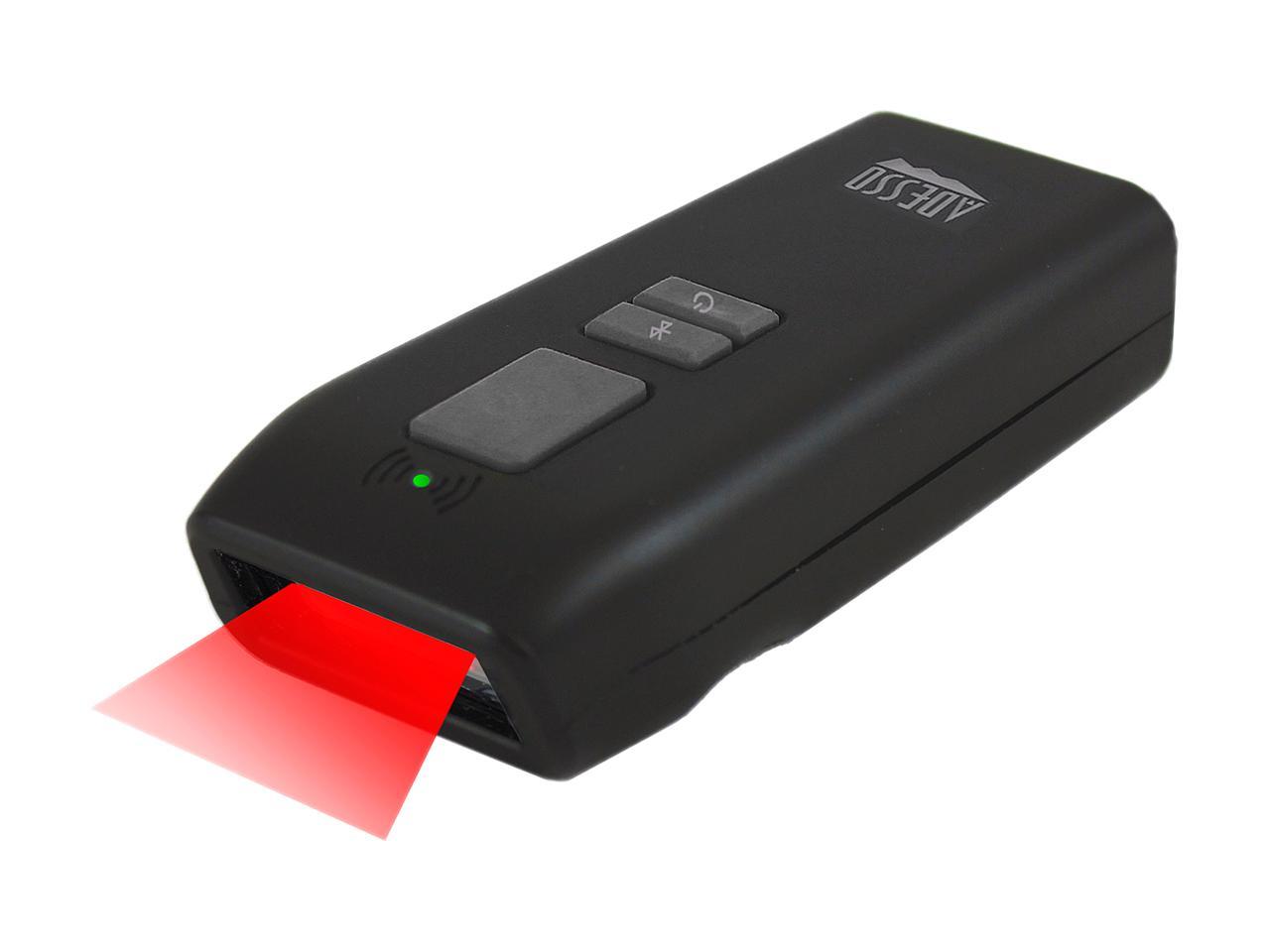 Adesso NuScan 3500CB Portable Pocket Size Bluetooth Long Range CCD Barcode Scanner w/ Detachable Magnetic Cable, IP66 Waterproof, Antimicrobial, Drop Protection - NUSCAN3500CB