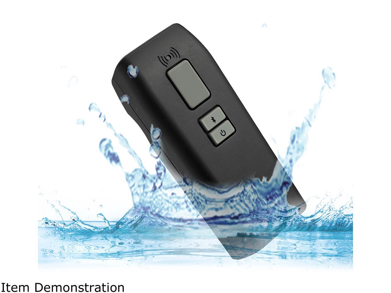 Adesso NuScan 3500CB Portable Pocket Size Bluetooth Long Range CCD Barcode Scanner w/ Detachable Magnetic Cable, IP66 Waterproof, Antimicrobial, Drop Protection - NUSCAN3500CB