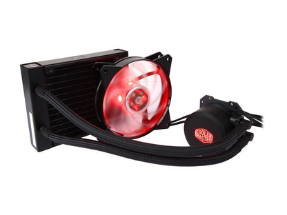 Cooler Master MasterLiquid ML120L RGB Close-Loop CPU Liquid Cooler, 120mm Radiator, Dual Chamber RGB Pump, Dual MF120R RGB Fans, RGB Lighting for AMD Ryzen/Intel LGA1200/1151