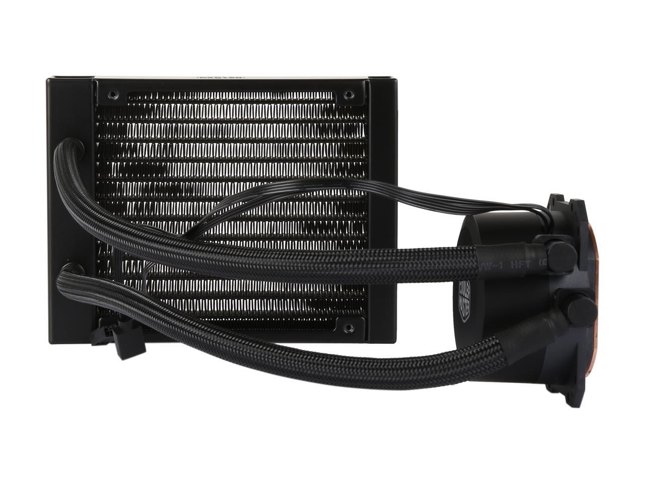 Cooler Master MasterLiquid ML120L RGB Close-Loop CPU Liquid Cooler, 120mm Radiator, Dual Chamber RGB Pump, Dual MF120R RGB Fans, RGB Lighting for AMD Ryzen/Intel LGA1200/1151