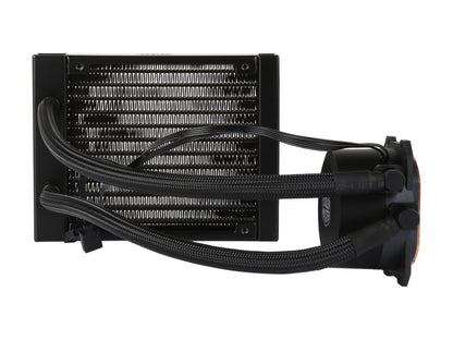 Cooler Master MasterLiquid ML120L RGB Close-Loop CPU Liquid Cooler, 120mm Radiator, Dual Chamber RGB Pump, Dual MF120R RGB Fans, RGB Lighting for AMD Ryzen/Intel LGA1200/1151