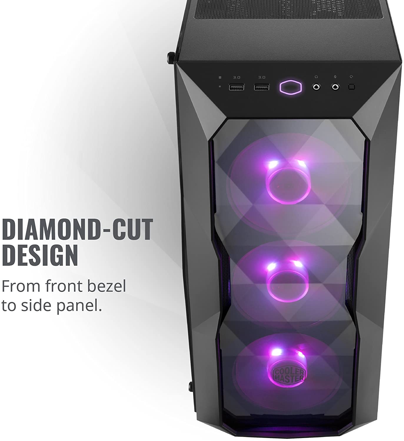 Cooler Master MasterBox TD500 ARGB MCB-D500D-KANN-S01 Black Steel, Plastic, Acrylic ATX Mid Tower Computer Case MCB-D500D-KANN-S01