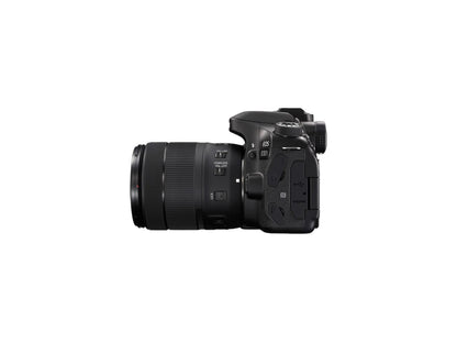 Canon EOS 80D 1263C006 Black Digital SLR Camera with 18-135mm IS USM Lens KIT
