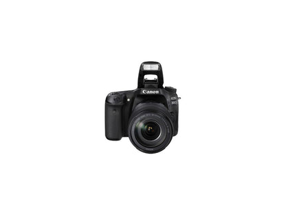 Canon EOS 80D 1263C006 Black Digital SLR Camera with 18-135mm IS USM Lens KIT