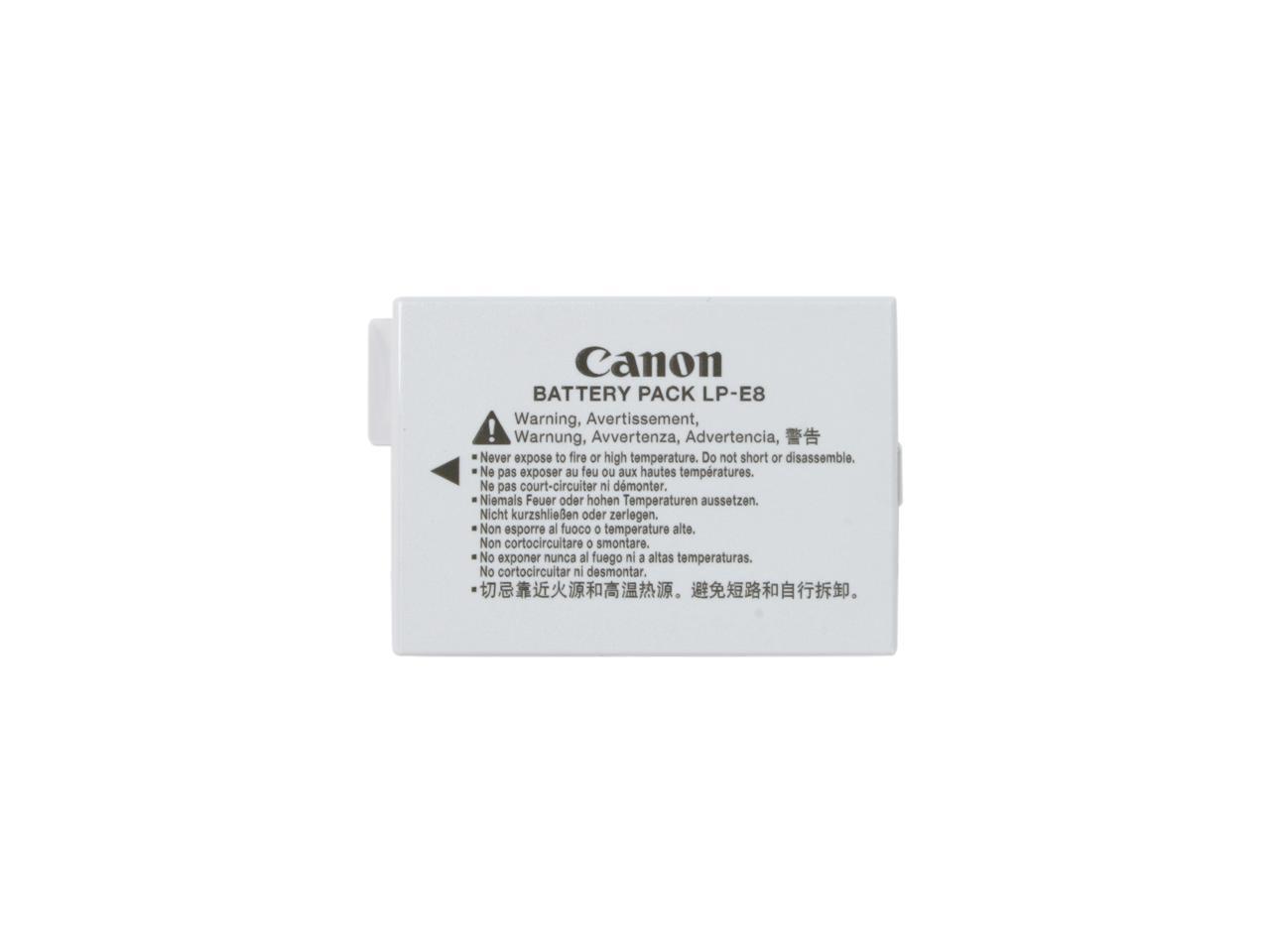 Canon LP-E8 (4515B002) 1-Pack 1120mAh Li-Ion Battery Pack Fits T2i, T3i, T4i and T5i