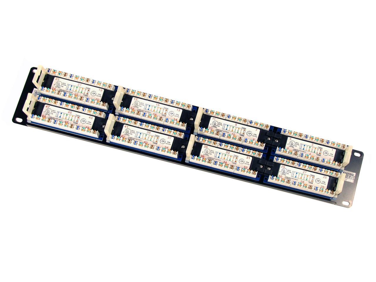 TRENDnet TC-P48C5E 48-Port CAT 5e RJ-45 UTP 19" Rack Mount Patch Panels
