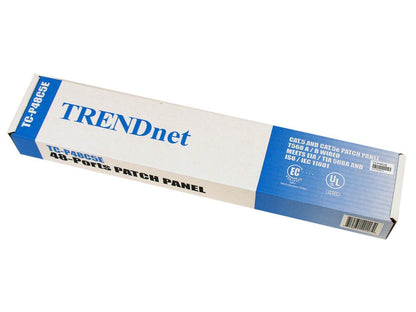 TRENDnet TC-P48C5E 48-Port CAT 5e RJ-45 UTP 19" Rack Mount Patch Panels