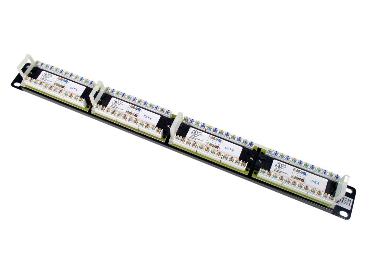 TRENDnet 24-Port Cat6 Unshielded Rackmount Patch Panel, TC-P24C6
