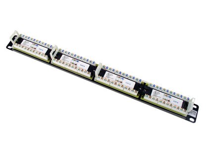 TRENDnet 24-Port Cat6 Unshielded Rackmount Patch Panel, TC-P24C6